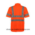 Class 3 Traffic Safety Reflective Polo Vest with V Neck En ISO